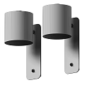 Green and White Modern Minimalist Wall Mounted Lamps Illuminated on Wall Lighting Fixture