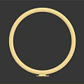 Elegant Golden Bangle With Red Heart Decoration And Smooth Polished Surface