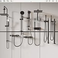 Modern Shower Head 3d model