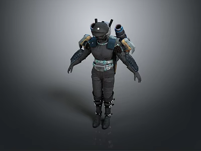 Science Fiction Warrior Future Warrior Next Generation Warrior Super Soldier Magic Warrior Super Soldier Science Fiction Soldier 3d model