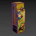 Commercial Popcorn Snack Vending Machines With Colorful Graphic Design For Public Spaces