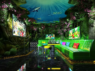 Modern KTV Bar 3d model