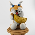 Children's Doll Plush Fox Toy 3d model