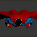 Superman Action Figure With Detailed Blue Suit Red Cape Yellow Belt And Classic S Logo