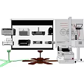 Essential Office Electronics Collection With Projectors Printers Fans Display Stands And Screens