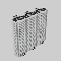Modern High Rise Residential Building Exterior With Multiple Windows And Balconies