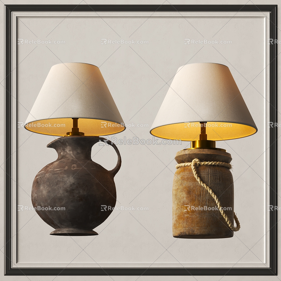 Quiet Wind Table Lamp 3d model