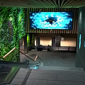 Modern Shopping Mall Hall With Glass Storefronts Mannequins And Bright Lighting