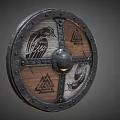 Game Shield Hand-drawn Shield Cartoon Shield Medieval Shield Western Shield Low Face Number Low Model Simple Model Game Sub-era Film and Television Level Super Realism 3d model