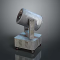 Industrial Style Metal Movable Spotlight Fixture Combination With Rolling Base And Gray Finish