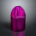 Purple Satin Drawstring Bag For Daily Life Essentials With Elegant Design