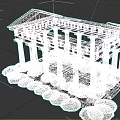 Ancient Stone Architecture With Classical Columns Open Roof And Pediment Design