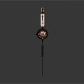 Stylish Wired Over Ear Headphones With Brown Ear Cushions And Orange Accents