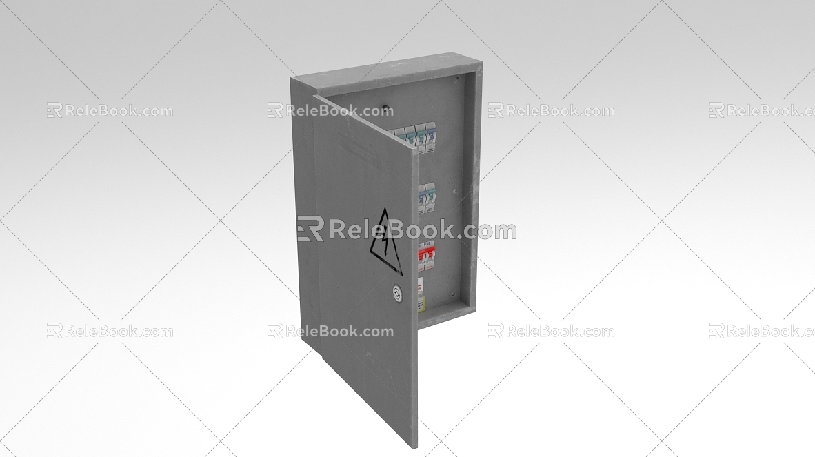 Industrial equipment electric control cabinet 884 3d model