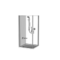 Modern Shower Enclosure With Shower Head And Handheld Sprayer Glass Door White Design