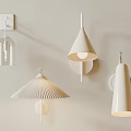 Modern Wall Sconces With Different Designs And Warm Light For Home Interior Decor 3d model