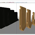 Skirting structure 3d model