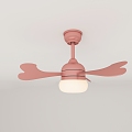 Modern minimalist children's room fan lights 3d model