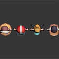 Modern Game Characters Cartoon Characters Cartoon Characters 3d model
