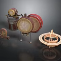 Traditional Household Decorative Drums And Ornamental Circular Crafts