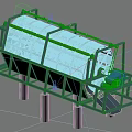 Industrial Rotary Drum Screening Equipment with Metal Frame and Motor Drive