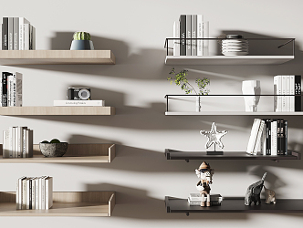 Modern Wall Shelf Laminates 3d model