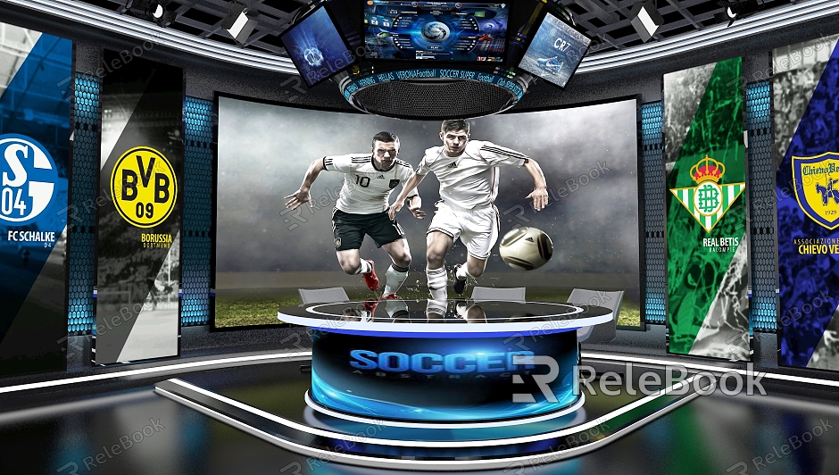 Studio Interview Room Live Football model