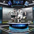 Studio Interview Room Live Football 3d model