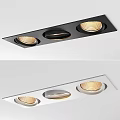 Sleek LED Recessed Downlights And Spotlights With Black White Housings For Modern Ceiling Lighting