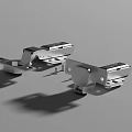 Durable Stainless Steel Metal Hinges with Screws for Furniture Hardware