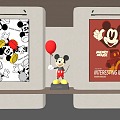 Cartoon Painting Cartoon Decorative Painting Mickey Painting 3d model