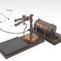 experimental equipment induction coil retro experimental device x-ray device 3d model