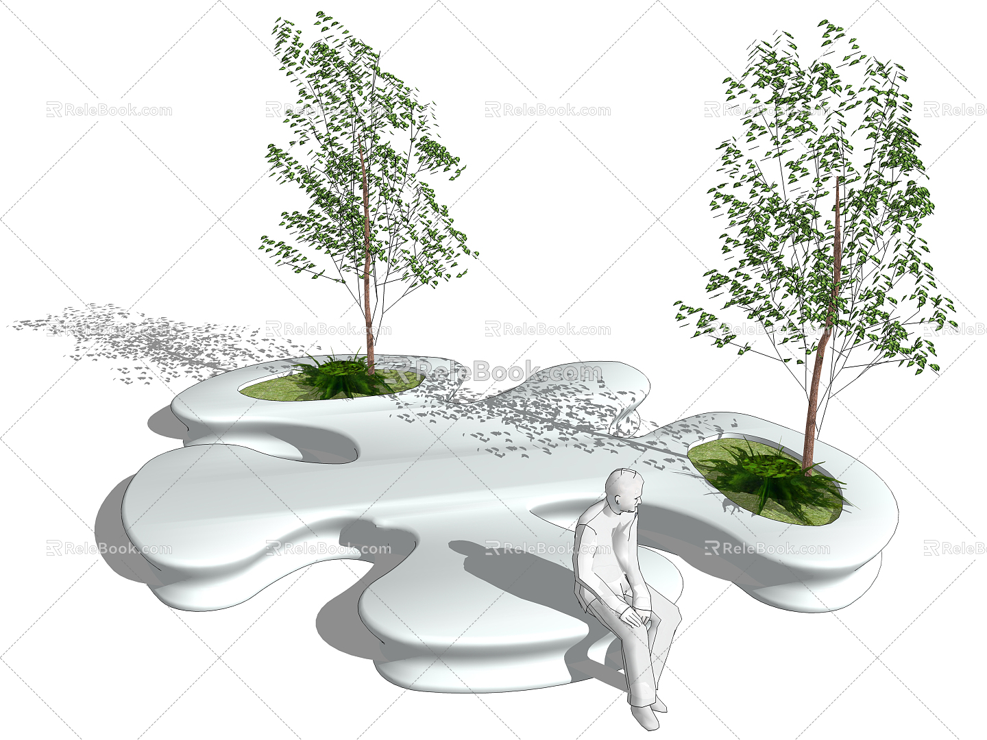 Modern Tree Pool Creative Landscape Tree Pool model