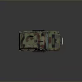 Military Tank With Camouflage Paint Mounted Weapon System And Number 621 Military Design