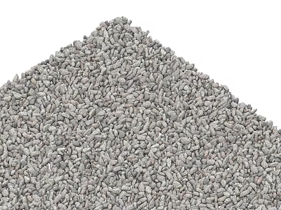 Small Gray Rockery Stones Decorative Pebbles For Natural Garden Landscape Design 3d model