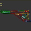 rifle semi-automatic rifle combat rifle battle rifle carbine war rifle attack rifle 3d model