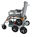 Sturdy Manual Wheelchair With Comfortable Seat Durable Wheels And Metal Frame