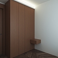 Second bedroom wardrobe 3d model