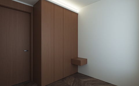 Second bedroom wardrobe 3d model