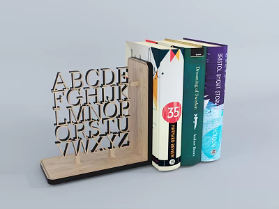 Modern Book Bookshelf Ornaments 3d model