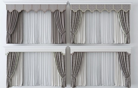 Curtains 3d model