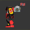 Mech Warrior Mech Soldier Machine Battlearm Mechanical Battlearm Machine Fighter Robot 3d model