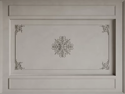 French Ceiling Bedroom Ceiling Guest Restaurant Ceiling Hall Away Ceiling 3d model