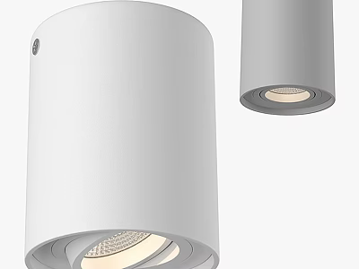 Modern White Ceiling Light With Sleek Minimalist Design And LED Ambient Glow 3d model