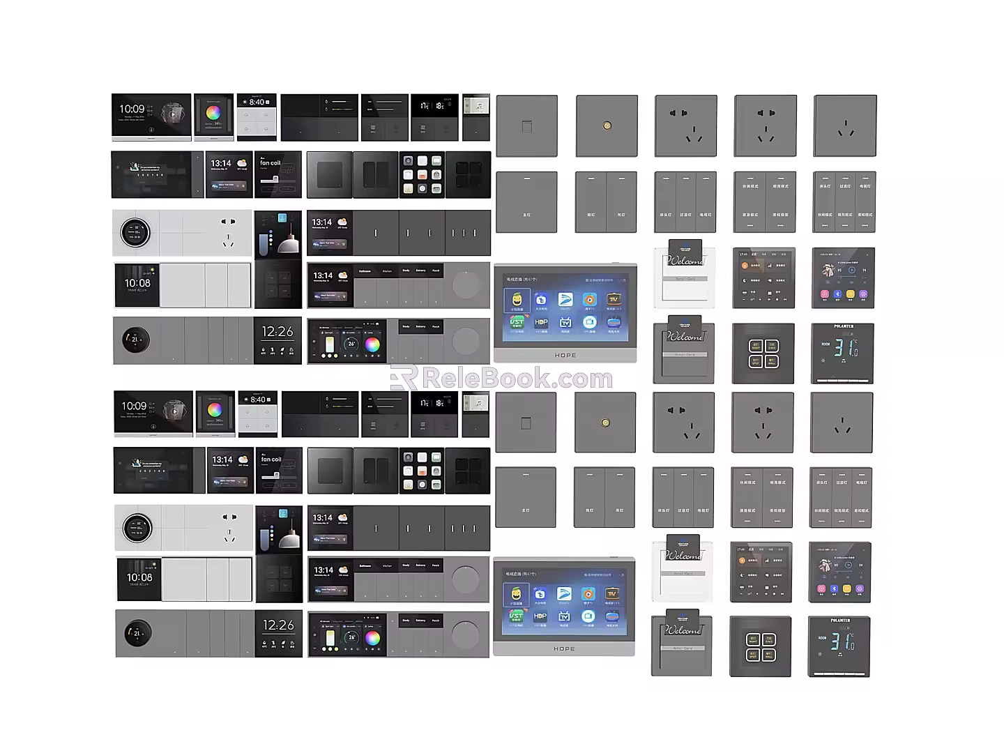 Hardware switch panel 3d model