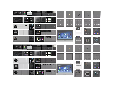 Hardware switch panel 3d model