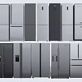 Modern Single and Double Door Refrigerators and Freezers for Home Kitchen Appliances