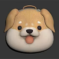 Adorable Cartoon Dog Sculpture Carving with Cute Coin Purse Design