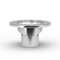 Ground Floor Circular Stainless Steel Drain Fixture With Polished Surface