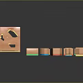 Educational Colorful And Wooden Building Blocks With Shaped Holes And Various Small Shapes